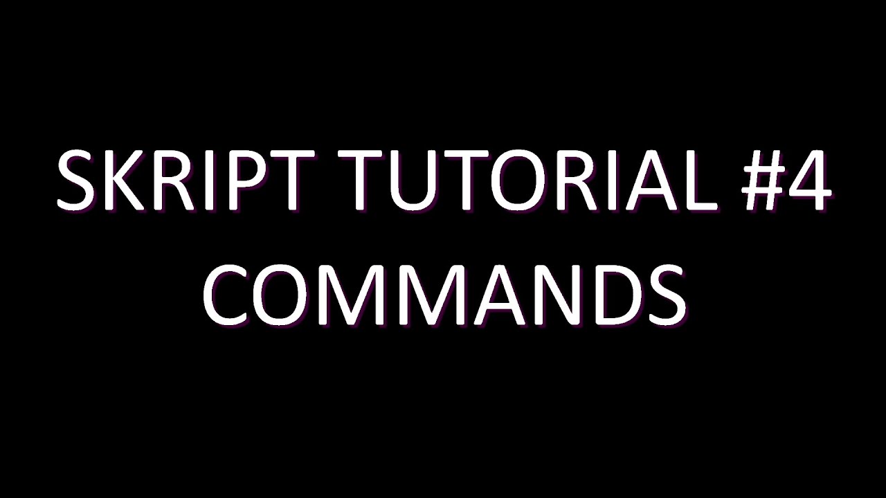 Custom Skript Command custom commands | skript tutorial #4 - YouTube