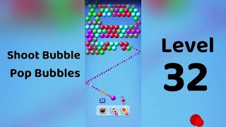 Shoot Bubble Level 32 Walkthrough | Pop Bubbles Game 🎯 | Go Answer