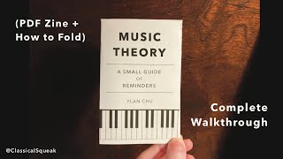 Music Theory: A Small Guide of Reminders | Full Walkthrough (PDF Zine, How to Fold, Explanations) screenshot 4