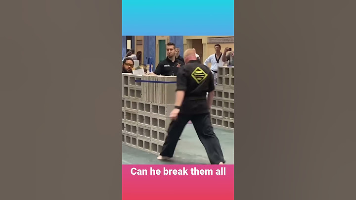Can he break them all? Concrete breaking Martial arts sport karate competition #breaking #karate
