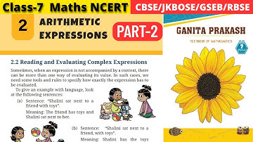 Class 7 Maths Ganita Prakash Chapter 2 Arithmetic Expressions | Part 2