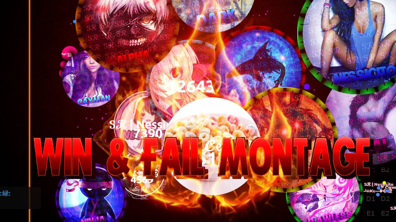 Agar.io// Win and Fail Montage // Outtakes with SR  || MaYuu