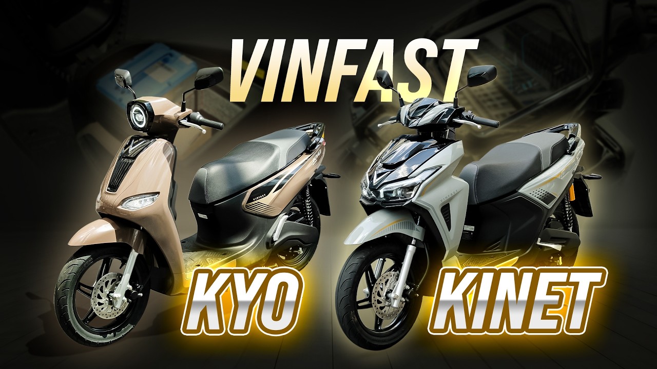 Phan tich hai xe may dien VinFast Kyo va Kinet