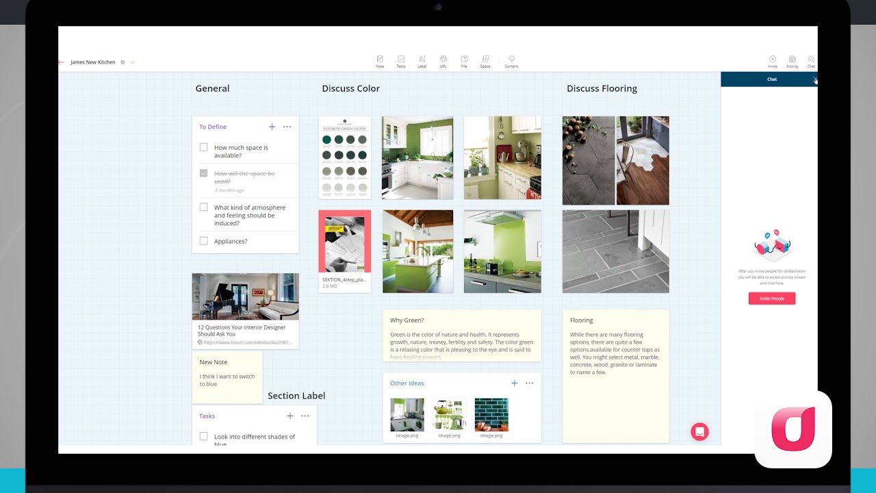 Infolio - Workspaces for Team iPad App Demo