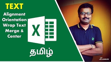 MS-Excel Text Alignment, Orientation, Wrap Text, Merge & Center