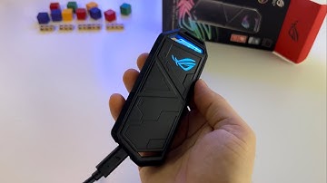 Asus ROG Strix ARION SSD Enclosure - unboxing & review | RGB, NVME M.2 | the best for Steam Deck