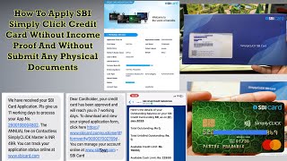 How To Apply SBI SimplyClick Credit Card Wtihout Income Proof With Unboxing And Check Your CardLimit screenshot 5