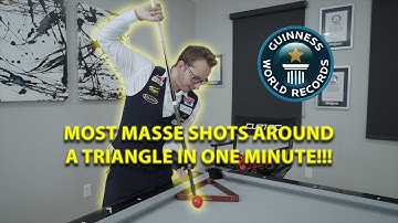 Most Pool Balls Potted Around a Triangle - Official Guinness World Record w/ Venom Trickshots