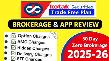 Kotak Securities Trade Free Plan Review ✅  Kotak Neo Charges 2025 | Kotak Neo review 