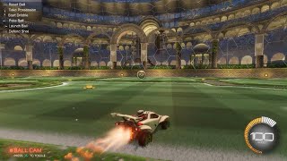 Playing Rocket League         Till i air Dribble