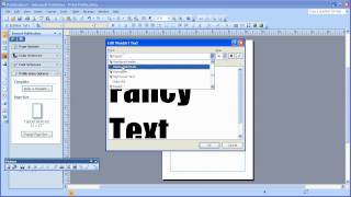 insert word art publisher 2007