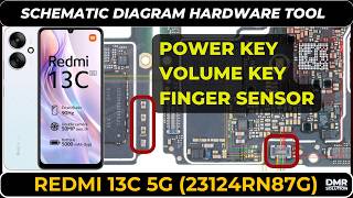 Redmi 13C 5g (23124RN87G) Power key | FingerPrint | Volume key | Schematic Diagram | DMR SOLUTION