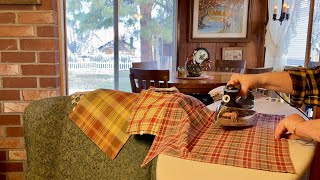 Retro Ironing! 🧺 Old fashioned steam iron! (Soft Spoken version) Country linens & fabrics~ASMR screenshot 2