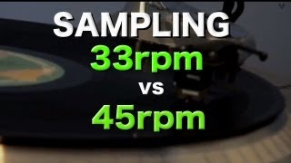 Beat Making | Sampling 33rpm Vs 45rpm chords