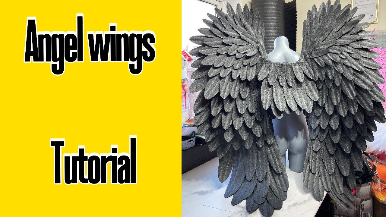 Cospaly Medium Angel Wings DIY Tutorial - How To Make Wings
