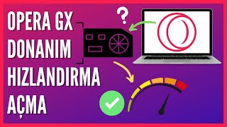 Opera GX Tarayıcısında Donanım Hızlandırma Nasıl Açılır? screenshot 3