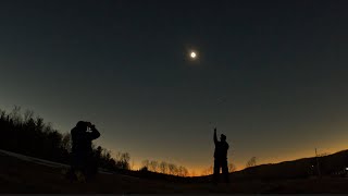 2024 Total Solar Eclipse.  Island Falls, Maine.  Into Darkness.  Jeremy Veldman.  April 8, 2024