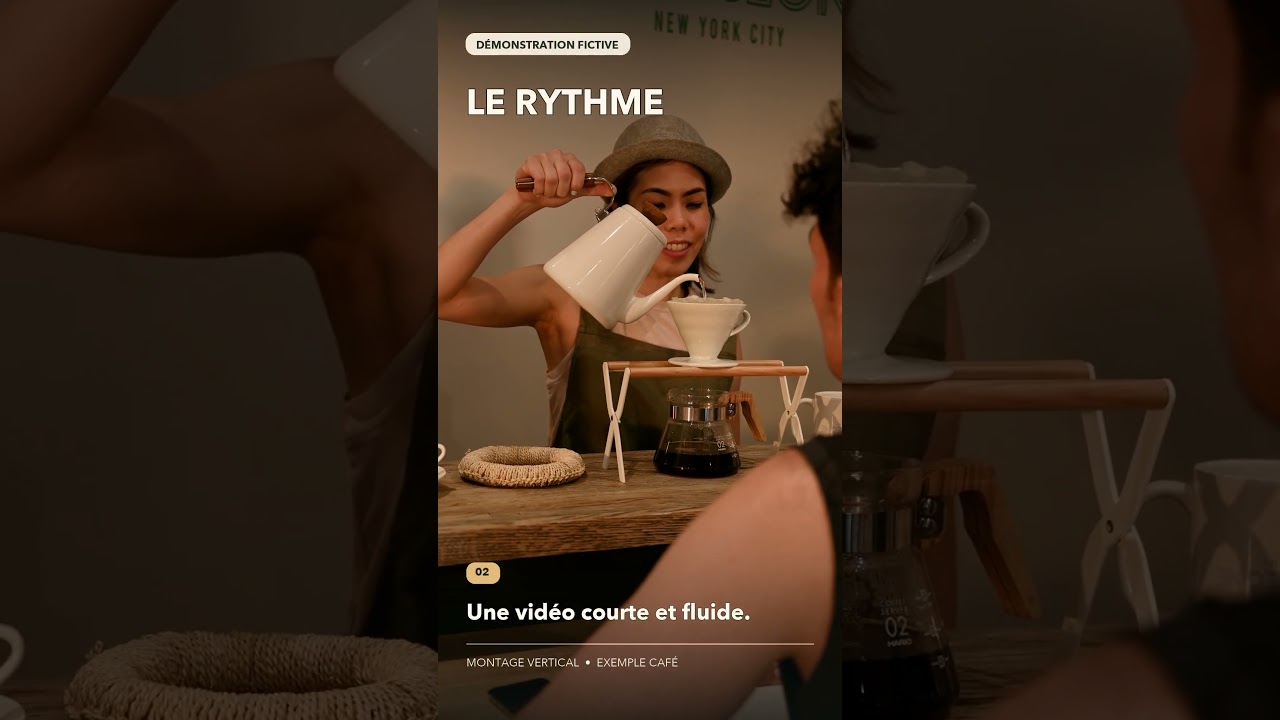 monter trois vidéos verticales à partir de vos rushes