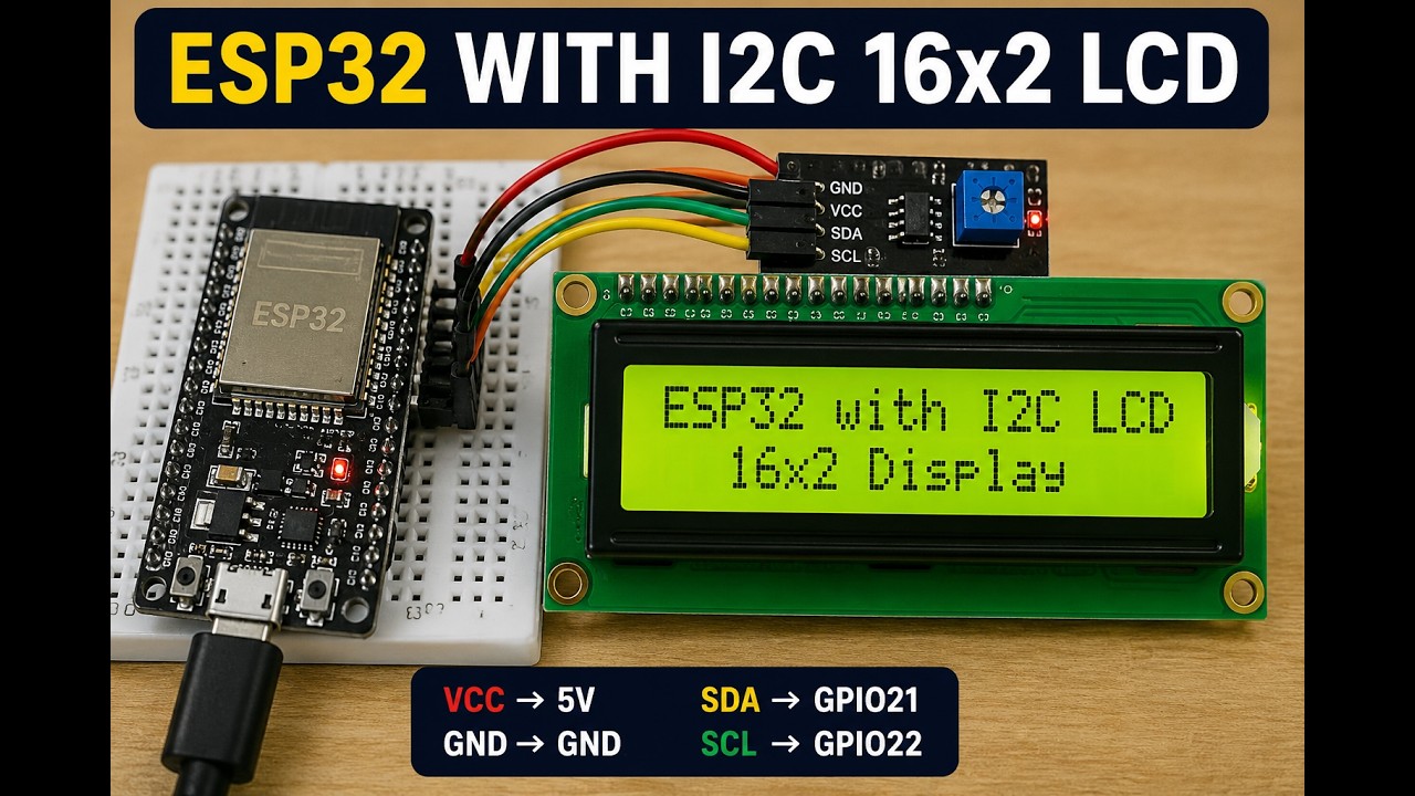 Interfacing I2c Lcd With Esp32 Sverige Energy 1157x769