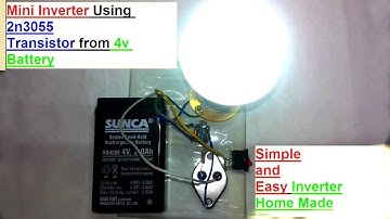 4v To 220v Ac Inverter Using 2n3055 Transistor | How to Make Inverter Using 2n3055 Transistor