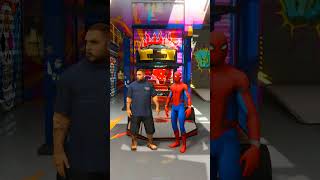 GTA V SPIDER MAN MODIFIED HIS BROKEN CAR IN GTA 5 ! #shorts #viral #gta #gta5