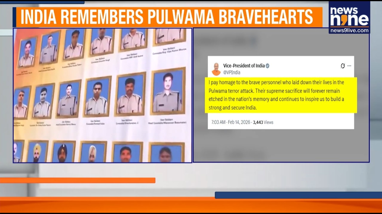 Pulwama 7th Anniversary: PM Modi, Leaders Pay Tribute to 40 CRPF Martyrs