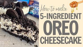Easy 5-Ingredient No-Bake Oreo Cheesecake! #Shorts