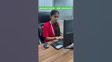 AGE CALCULATE, ADVANCE EXCEL, #yutubeshorts #advanceexcel #shorfeed #shortvideo #exceltips #tech !