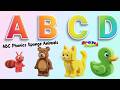 ABC Phonics Sponge Animals  | Learn Alphabet A to Z | Fun Phonics Song for Kids and Toddlers 🎵