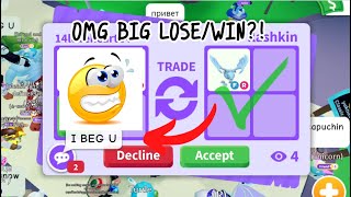 WOAH 🤯 THEY ARE BEGGING WITH A FROST DRAGON 😲 FOR THIS?! 🤔 W/F/L? 😰 Adopt Me - Roblox