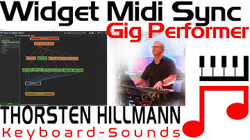 Einsteiger Tutorial Gig Performer Widget Midi Sync mit Controller