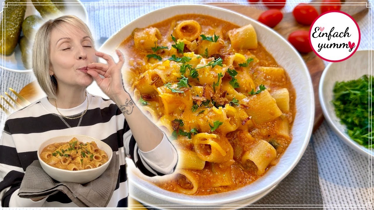 Cheeseburger Pasta 🍔 One Pot Gericht gigantisch lecker 😋  Thermomix® TM5/TM6