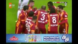 Galatasaray - Konyaspor 4 - 1 Maç Özeti (12 Şubat 2015)