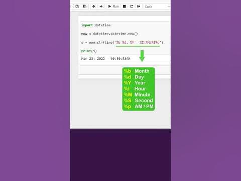 Formatting Date and Time in Python - YouTube