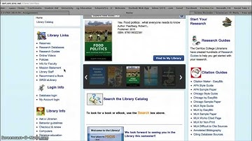 Cerritos College Library Webpage