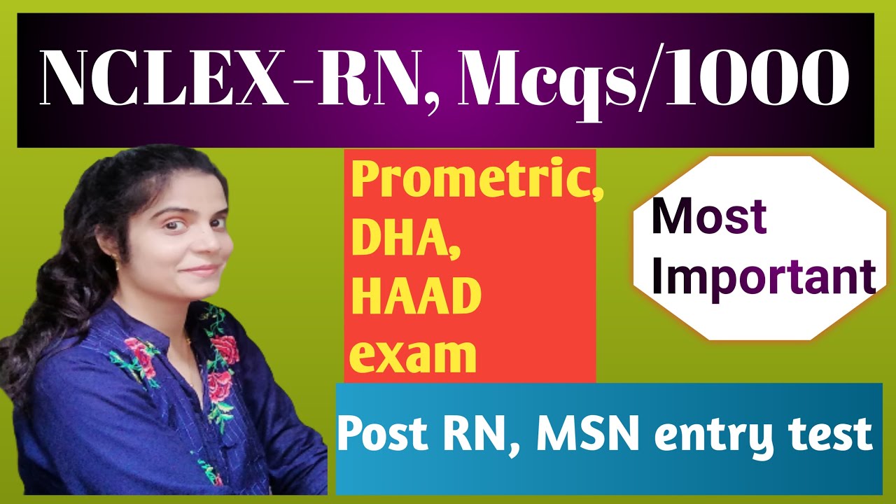 Nclex based mcqs, NCLEXRN, Post RN & msn YouTube