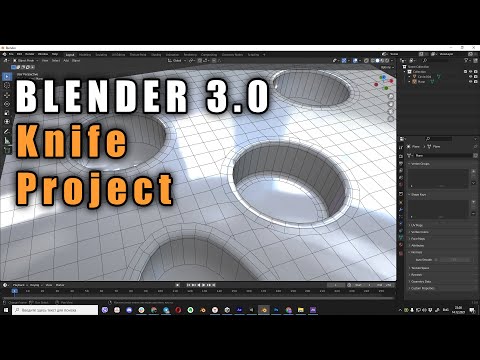 Blender 3.0 Knife Project или как врезать круг в плоскость
