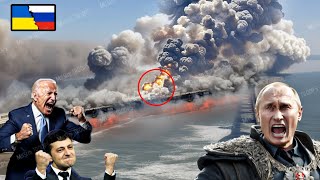 THE CRIMEA BRIDGE IS LOST FOREVER! US Drone Swarm Burns 900 Tons of Russian Ammunition!