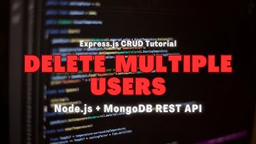 🗑️ Delete Multiple Users in Node.js + MongoDB REST API | Bulk Delete API with Mongoose (Part 12)
