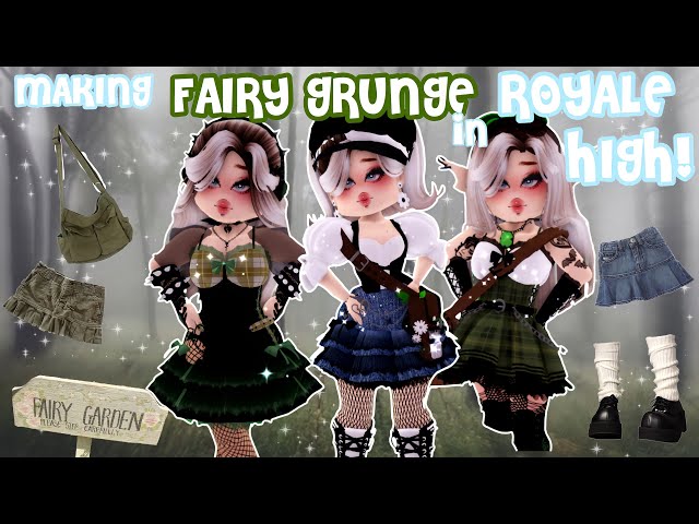 MAKING FAIRY GRUNGE OUTFITS IN ROYALE HIGH! / callmehjules
