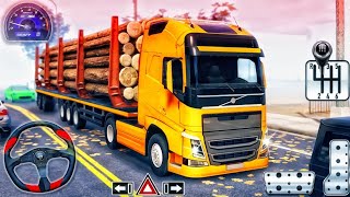 Log Transport Truck Driver Simulator - Cargo Trailer Transport Truck Game - Android GamePlay