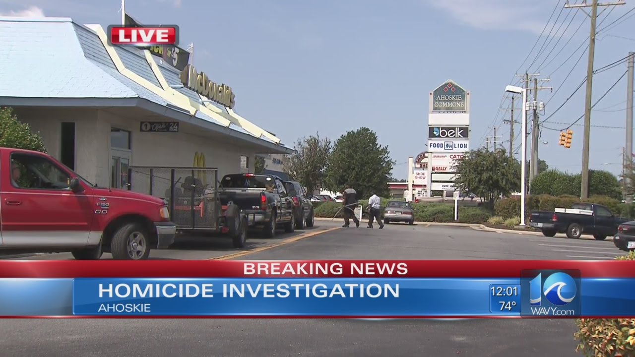 Man killed in shooting at McDonald’s parking lot in Ahoskie - YouTube