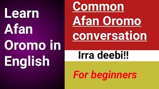 Learn Afan Oromo conversation #redi_adem_tube screenshot 4