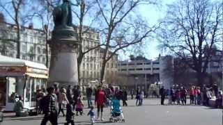 Street French flash mob at gare de Perrache