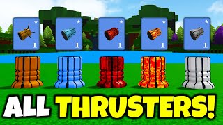 ALL THRUSTER ITEMS!! (how to get) | Build a boat for Treasure ROBLOX