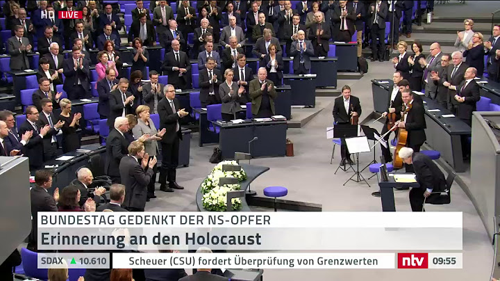 Live:  Deutscher Bundestag gedenkt Opfer des Nationalsozialismus