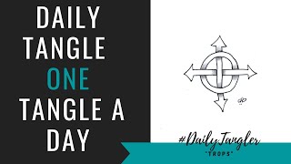Daily Tangle - Pattern  Focus -   Trops   | How to draw | #DailyTangler