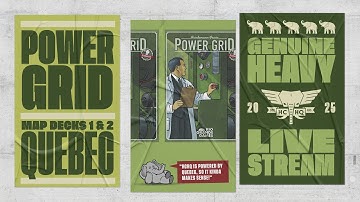 Power Grid: Quebec w/ BOTH New PPs - 5p Teaching, Play-through, & RoundTable by Heavy Cardboard