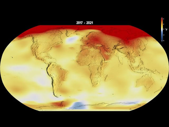 Global Temperature Anomalies from 1880 to 2021