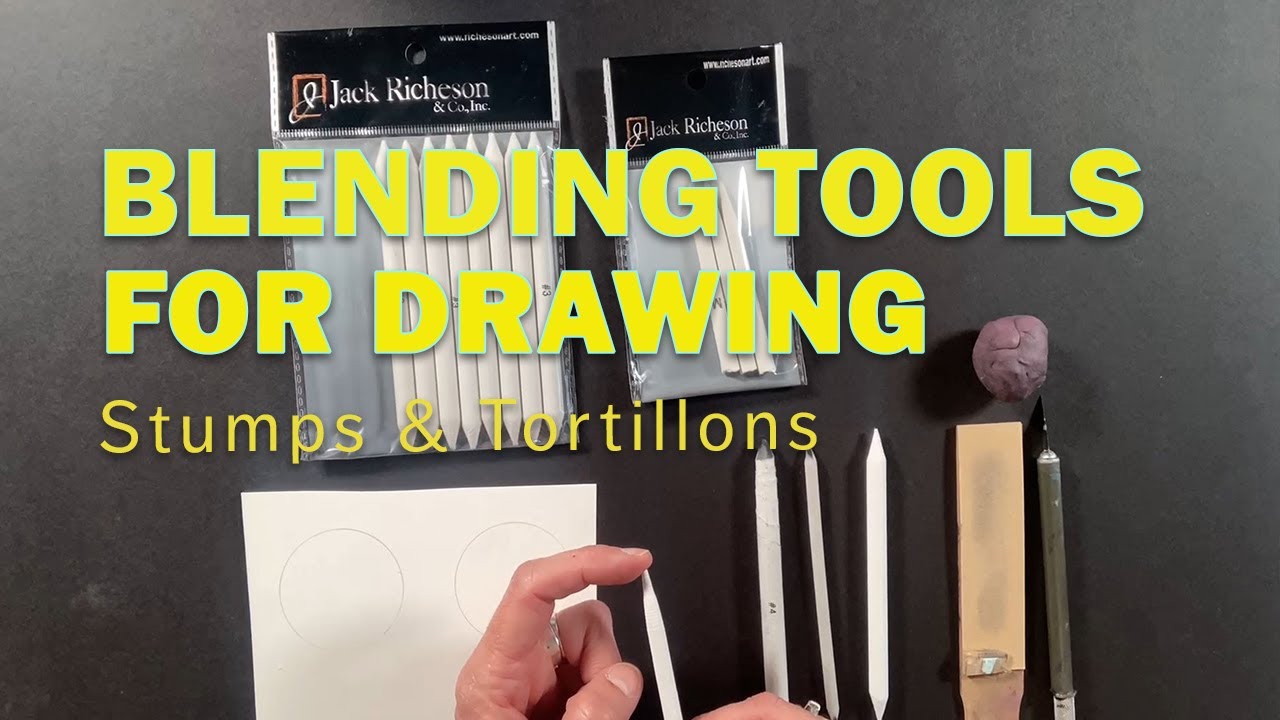 New Minilesson Video: Blending Tools For Drawing - Stump and Tortillon! 